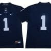 Penn State KeAndre Lambert Smith Jersey #1 College Football Game Navy No Name