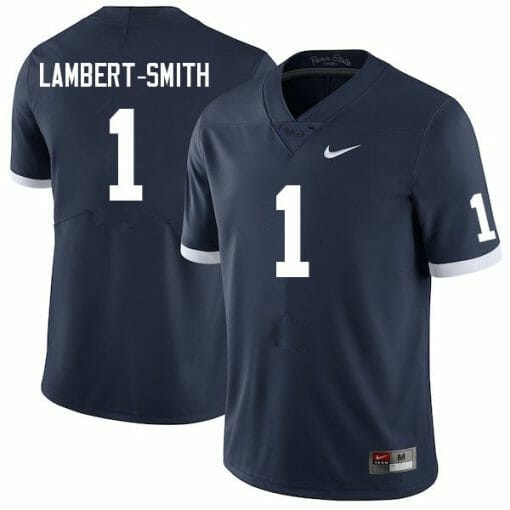 Penn State KeAndre Lambert Smith Jersey #1 College Football Game Navy Retro With Name