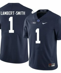 Penn State KeAndre Lambert Smith Jersey #1 College Football Game Navy With Name