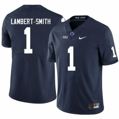 Penn State KeAndre Lambert Smith Jersey #1 College Football Game Navy With Name