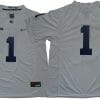Penn State KeAndre Lambert Smith Jersey #1 College Football Game White No Name