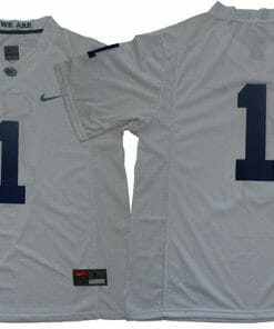 Penn State KeAndre Lambert Smith Jersey #1 College Football Game White No Name
