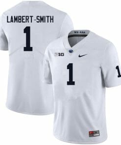 Penn State KeAndre Lambert Smith Jersey #1 College Football Game White With Name