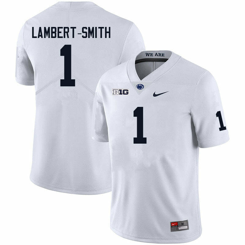 Penn State KeAndre Lambert Smith Jersey #1 College Football Game White With Name 1 Penn State KeAndre Lambert Smith Jersey #1 College Football Game White With Name