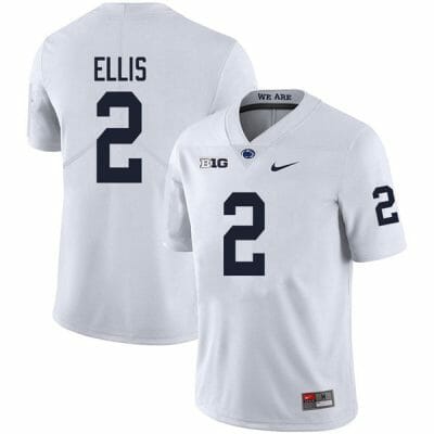 Penn State Keaton Ellis Jersey #2 College Football Game White With Name