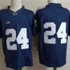 Penn State Keyvone Lee Jersey #24 College Football Game Navy No Name 7 Penn State Keyvone Lee Jersey #24 College Football Game Navy No Name