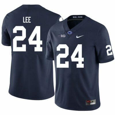 Penn State Keyvone Lee Jersey #24 College Football Game Navy With Name