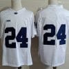 Penn State Keyvone Lee Jersey #24 College Football Game White No Name