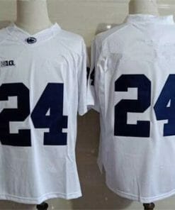 Penn State Keyvone Lee Jersey #24 College Football Game White No Name