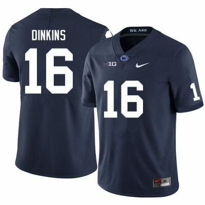Penn State Khalil Dinkins Jersey #16 College Football Game Navy With Name