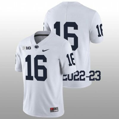 Penn State Khalil Dinkins Jersey #16 College Football Game White No Name