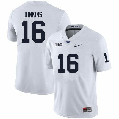 Penn State Khalil Dinkins Jersey #16 College Football Game White With Name