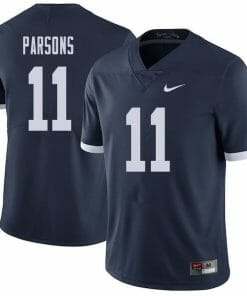 Penn State Micah Parsons Jersey #11 College Football Game Navy With Name Retro