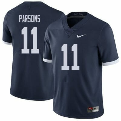 Penn State Micah Parsons Jersey #11 College Football Game Navy With Name Retro 10 Penn State Micah Parsons Jersey #11 College Football Game Navy With Name Retro