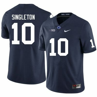 Penn State Nicholas Singleton Jersey #10 College Football Game Navy With Name