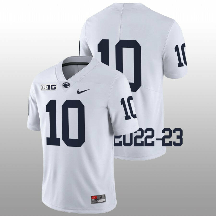 Penn State Nicholas Singleton Jersey #10 College Football Game White No Name 1 Penn State Nicholas Singleton Jersey #10 College Football Game White No Name