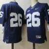 Penn State Saquon Barkley Jersey #26 College Football Game Navy No Name