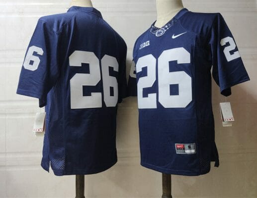 Penn State Saquon Barkley Jersey #26 College Football Game Navy No Name