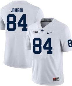 Penn State Theo Johnson Jersey #84 College Football Game White With Name