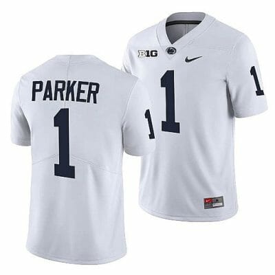 Penn State Tomarrion Parker Jersey #1 College Football Game White With Name