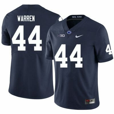 Penn State Tyler Warren Jersey #44 College Football Game Navy With Name 10 Penn State Tyler Warren Jersey #44 College Football Game Navy With Name