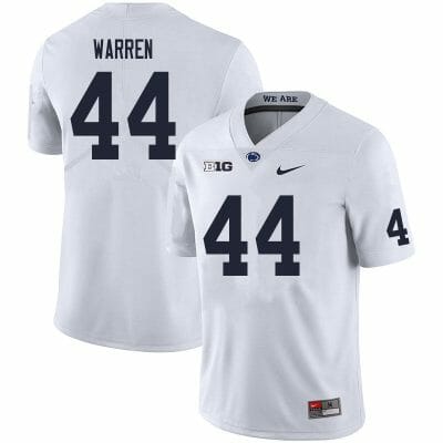 Penn State Tyler Warren Jersey #44 College Football Game White With Name