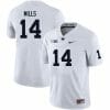 Penn State Tyrece Mills Jersey #14 College Football Game White With Name 7 Penn State Tyrece Mills Jersey #14 College Football Game White With Name