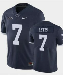 Penn State Will Lewis Jersey #7 College Football Game Navy Retro With Name