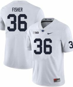 Penn State Zuriah Fisher Jersey #36 College Football Game White With Name
