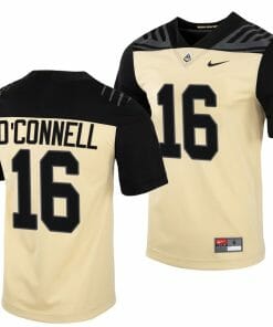 Purdue Boilermakers Aidan OConnell Jersey #16 College Football Gold Vapor Untouchable