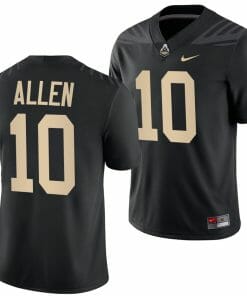 Purdue Boilermakers Cam Allen Jersey #10 College Football Black