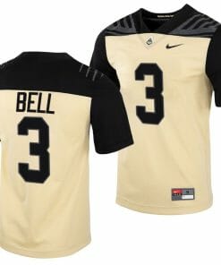 Purdue Boilermakers David Bell Jersey #3 College Football Gold Vapor Untouchable