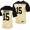 Purdue Boilermakers Drew Brees Jersey #15 College Football Gold Vapor Untouchable