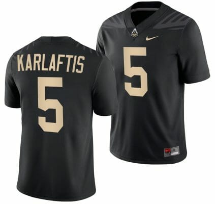 Purdue Boilermakers George Karlaftis Jersey #5 College Football Black