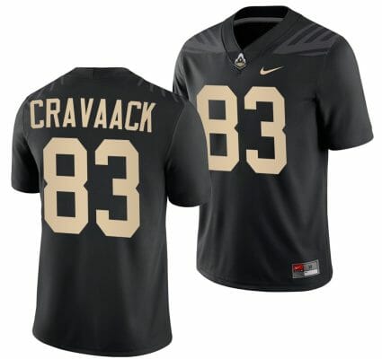 Purdue Boilermakers Jack Cravaack Jersey #83 College Football Black