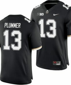 Purdue Boilermakers Jack Plummer Jersey #13 College Football Game Black
