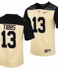 Purdue Boilermakers Jaron Tibbs Jersey #13 College Football Gold Vapor Untouchable