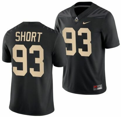 Purdue Boilermakers Kawann Short Jersey #93 College Football Black