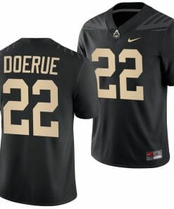 Purdue Boilermakers King Doerue Jersey #22 College Football Black