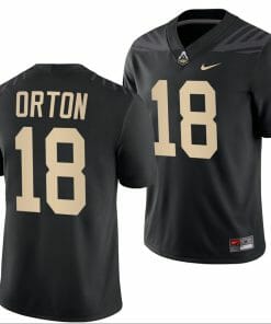 Purdue Boilermakers Kyle Orton Jersey #18 College Football Black