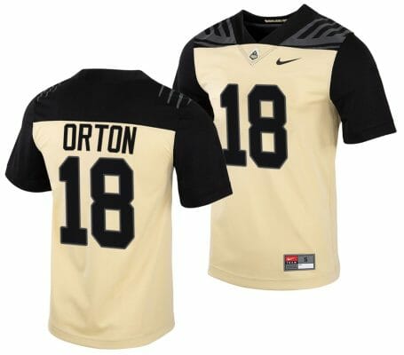 Purdue Boilermakers Kyle Orton Jersey #18 College Football Gold Vapor Untouchable 10 Purdue Boilermakers Kyle Orton Jersey #18 College Football Gold Vapor Untouchable