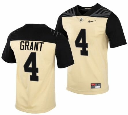Purdue Boilermakers Marvin Grant Jersey #4 College Football Gold Vapor Untouchable 10 Purdue Boilermakers Marvin Grant Jersey #4 College Football Gold Vapor Untouchable