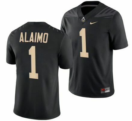 Purdue Boilermakers Michael Alaimo Jersey #1 College Football Black
