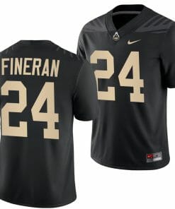 Purdue Boilermakers Mitchell Fineran Jersey #24 College Football Black