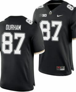 Purdue Boilermakers Payne Durham Jersey #87 College Football Game Black