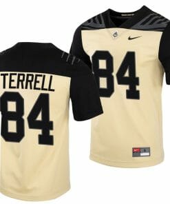 Purdue Boilermakers Preston Terrell Jersey #84 College Football Gold Vapor Untouchable