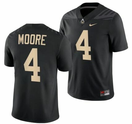 Purdue Boilermakers Rondale Moore Jersey #4 College Football Black 10 Purdue Boilermakers Rondale Moore Jersey #4 College Football Black
