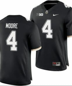 Purdue Boilermakers Rondale Moore Jersey #4 College Football Game Black