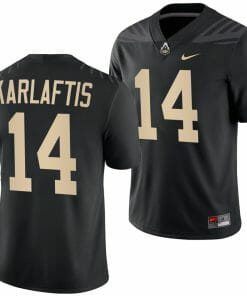 Purdue Boilermakers Yanni Karlaftis Jersey #14 College Football Black