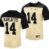 Purdue Boilermakers Yanni Karlaftis Jersey #14 College Football Gold Vapor Untouchable